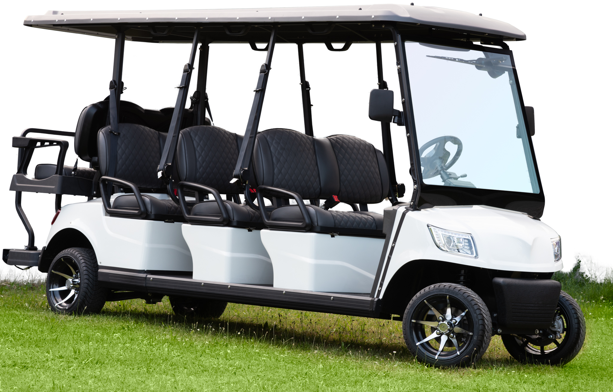 The Ico Car SHUTTLE 6+2 3.0 AC offers space for 8 people and has a foldable seat row.