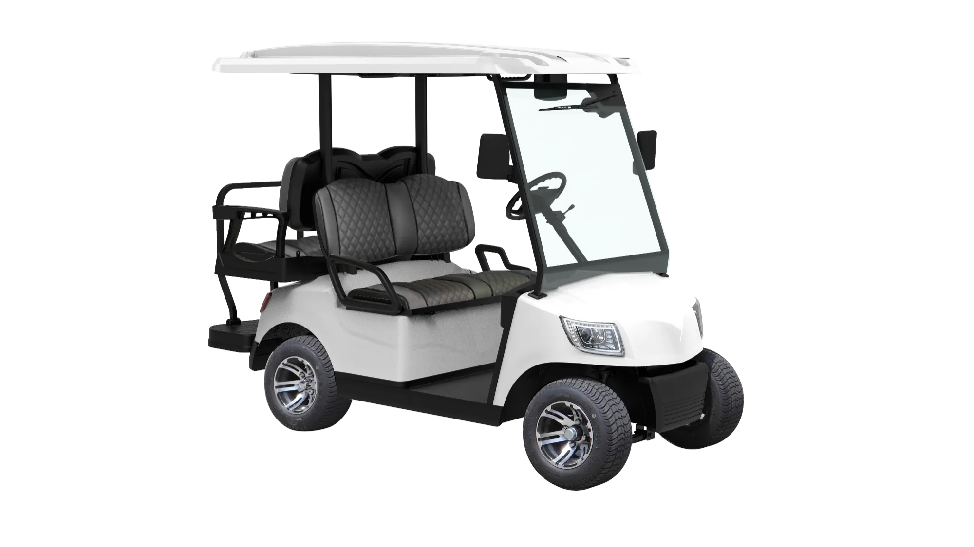 7. DG-M2+2 4-seated golf car with 10” aluminum tires and DOT laminated windshield (3)_1